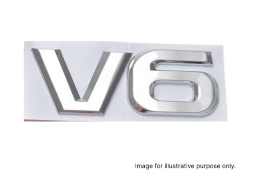 Land Rover Badge - V6 GREY DAM000080LQQ