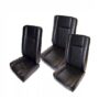 Land Rover Series Black Front Delux Seat Set DA4298